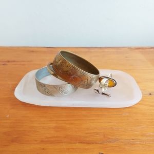 Vintage quartz catchall tray